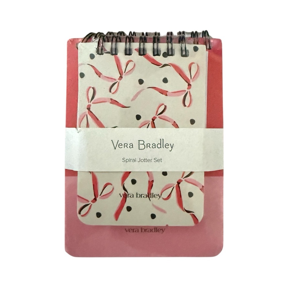 Vera Bradley Spiral Jotter Notepad Set, Bows